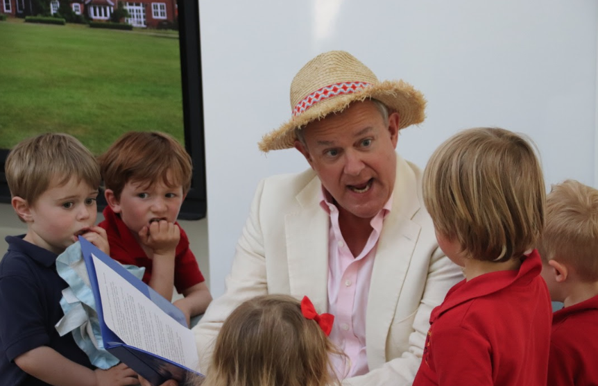 Hugh Bonneville officially opens school's nursery extension